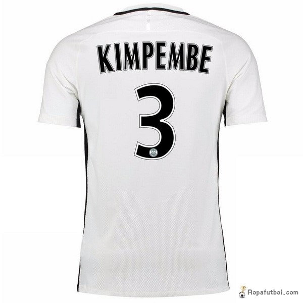 Camiseta Paris Saint Germain Replica Tercera Ropa Kimpembe 2016/17 Blanco